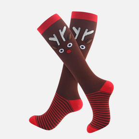 Knee High - Reindeers Compression Socks
