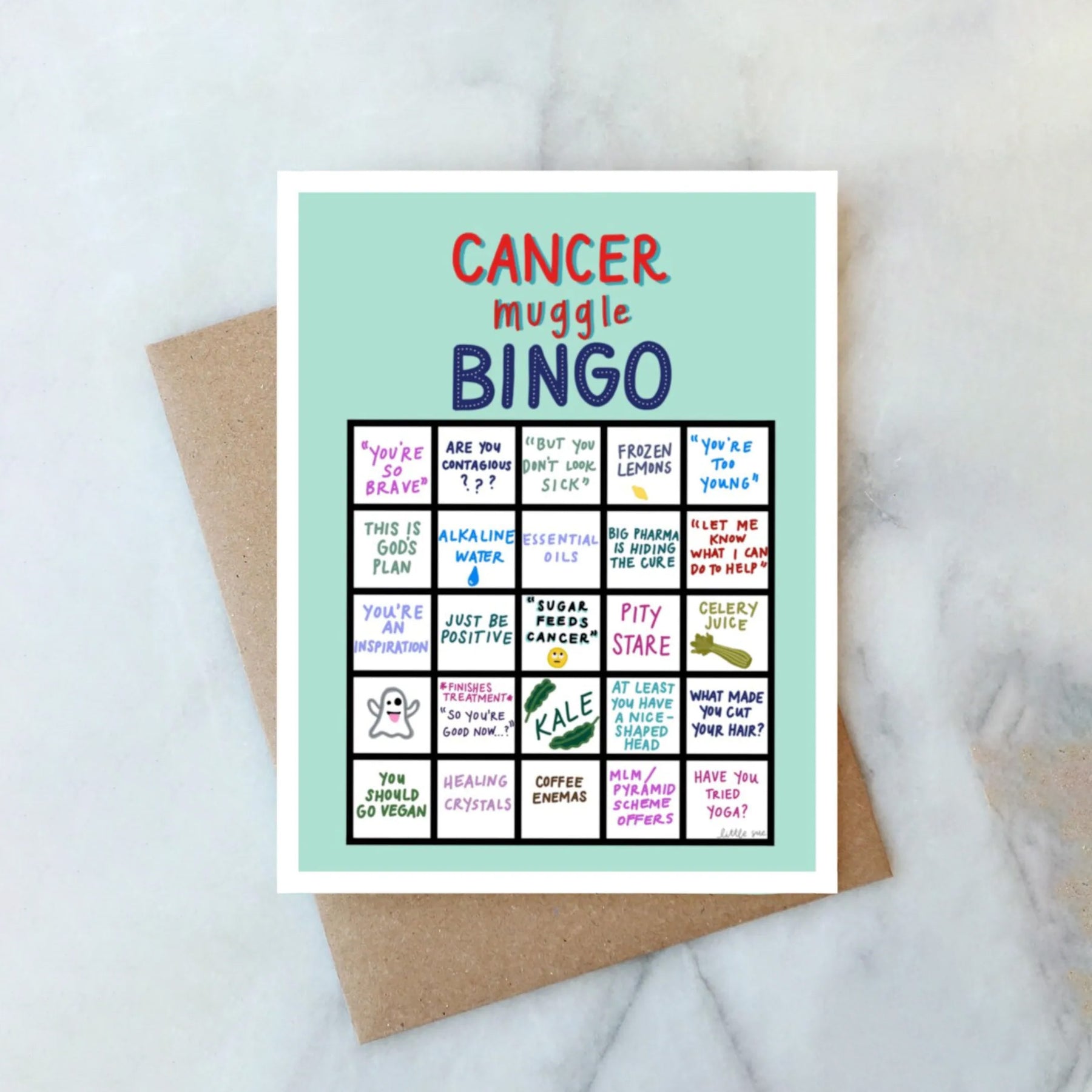 Cancer Bingo - Greeting Card