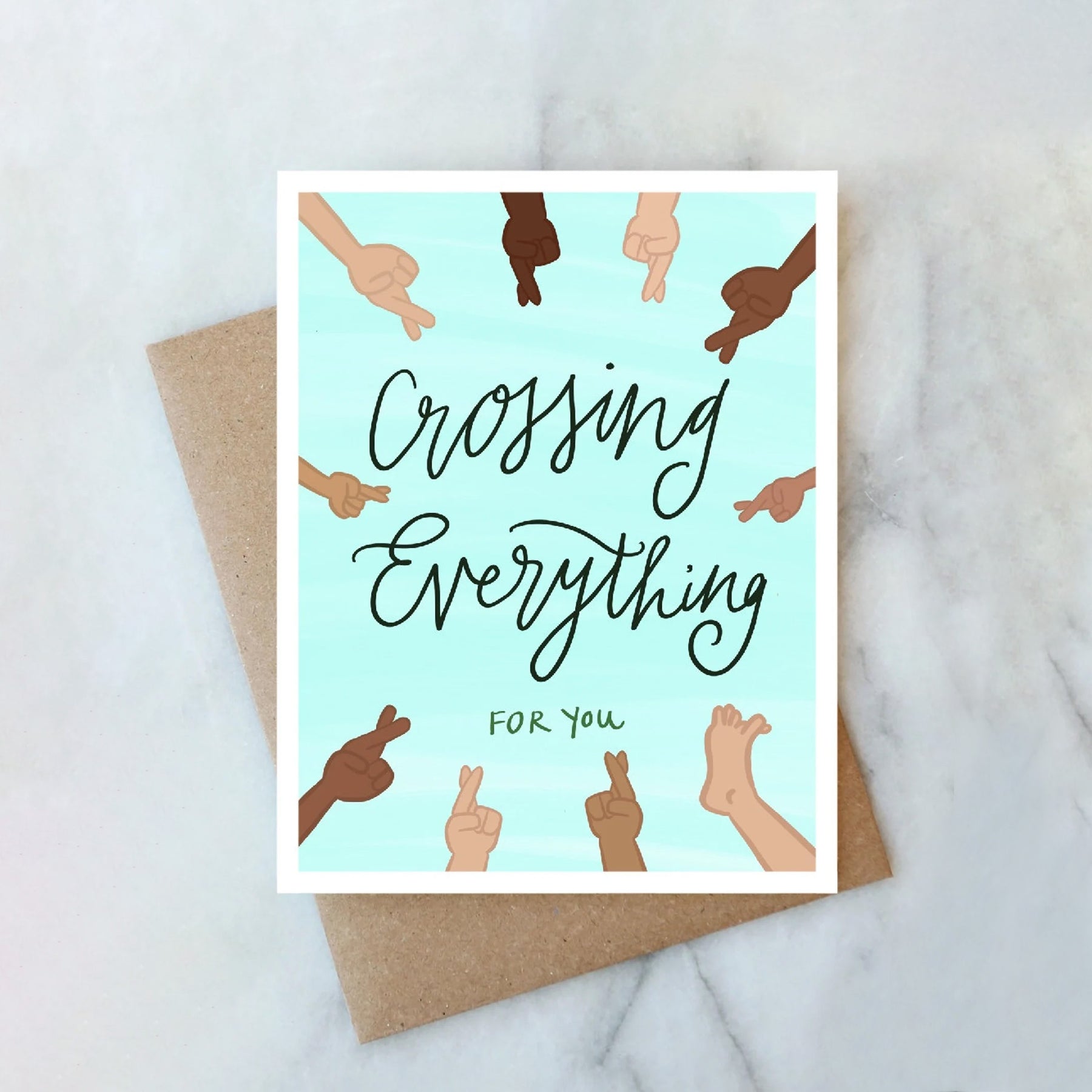 Crossing Everything For You - Greeting Card